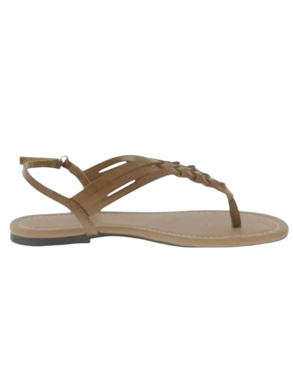 American Eagle Paprika Woven Flat Sling Thong Sandals Tan Size 7
